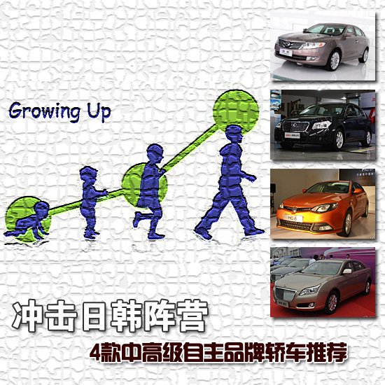4款中高级自主品牌轿车推荐 冲击日韩阵营